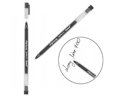 Toma To-072 gelinis rašiklis, juodas, 0.5mm adata