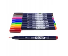 Tombow Fudenosuke teptukiniai markeriai, 10 vnt. rinkinys