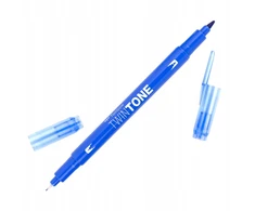 Tombow Twintone dvipusis flomasteris, French Mėlyna