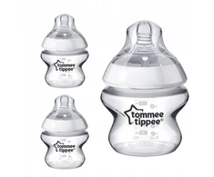 Tommee Tippee maitinimo buteliuko rinkinys 3x150 ml. čiulptukas nemokamai 0+