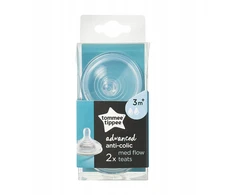 Tommee Tippee silikoninis antgalis buteliukui 3m+ (2 vnt.)