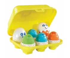 TOMY HAPPY EGGS KIAUŠINIAI SU GARSU rūšiuotojas mažyliams