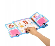 Tooky Toys Daugkartinio naudojimo lipdukai Ugniagesių skyriaus ir ledainės kūrybinis rinkinys, 78 elementai