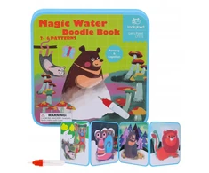 Tooky Toys Stebuklinga kūrybinė vandens spalvinimo knygelė vaikams be netvarkos 3+ Montessori