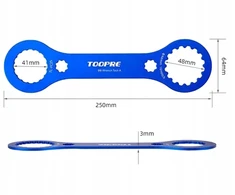 Toopre VERŽAŽLIUŽKLIS SHIMANO HOLLOWTECH II BBR60 MT800 BB52 44mm 16 DANTŲ