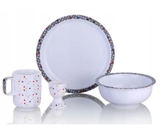 Top Choice Dovana Porcelianinis pusryčių servizas, 4 vnt. Dots pusryčių patiekalai