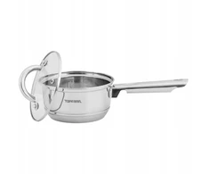 Topfann INDUKCINIS SAUGUS PADAŽAS SU PIENO dangteliu, NERŪDIJAMASIS PLIENAS 14 cm, 1,1 L DUJINĖS