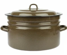 Topfann TRADICINIS EMALINIS PUODAS, DIDELIS 25L, XXL PUODAS, DANGINIS, INDUKCINIS, DUJINIS