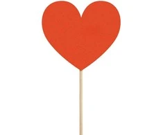 Tortų papuošimai Hearts Party Deko H11cm/6vnt.