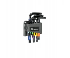 TORX TX 10-50 raktų rinkinys, 9 vnt., daugiaspalvis / trumpas, „DIY-HKT71-SH/B“