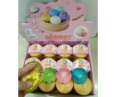 Toys ANTISTRESINIS KUDULINIS SENSORY SQUISHY 5 CM GLITTER D2