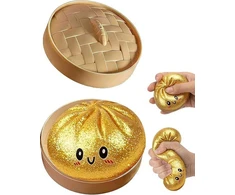 Toys ANTISTRESINIS KUDULINIS SENSORY SQUISHY 5 CM GLITTER D2