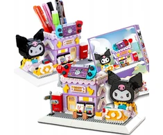 Toys BLOKŲ ĮRANKIŲ KNYGELĖ STALO ORGANIZATORIUS KUROMI FIGŪRŲ RINKINYS 1340 vnt DOVANA