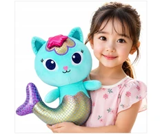 Toys CAT HOUSE MASKOTAS GABI LINKSMAS KATINĖS UNDINĖS KITTEN PLIUSAS GLOSMĖJIMAS XL