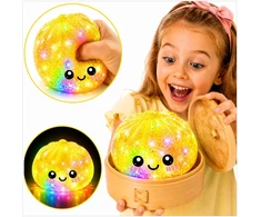 Toys GNIOTEK KUDULINIAI ŽAISLAI ŚQUISHY GLOWS BLOČIŲ KUDULINIAI SVĖTANTYS KOLDINIAI