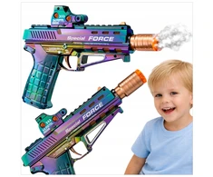 Toys MEGA STEAM RIFLE šaudymo pistoletas VANDENS GARO ŠVIESOS GARSAS VAIKAMS