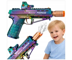 Toys MEGA STEAM RIFLE šaudymo pistoletas VANDENS GARO ŠVIESOS GARSAS VAIKAMS