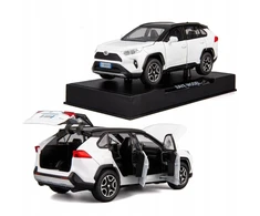 Toys METALINIS MODELIS TOYOTA RAV4 DRIVE LED GARSAS ATIDARYTAS DURYS AUTOMOBILIO GABUOTAS 1:32