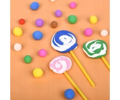 Toys PLASTIKOS MASĖ 12 VIENETŲ PUTOMOLIS SU PRIEDAIS SPALVŲ MIŠINIS SUPER MOLIS