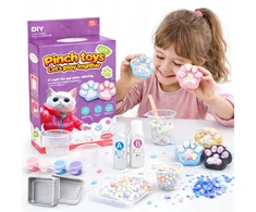 Toys RINKINYS VAIKAMS SUKURTI SQUISH SLIME GNIOTEK DIY KŪRYBINĘ DOVANA