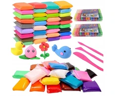 Toys SUPER MOLIO PLASTICINO POLIMERINĖS PUTOS 48 Vnt. KŪRYBINIS RINKINYS + AKC