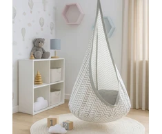 Toysplanet COCOON SWING 60KG KABANAMA KĖDĖ HAMAKAS PABAIGTA SUKURĖ SU PAGALVE 3+