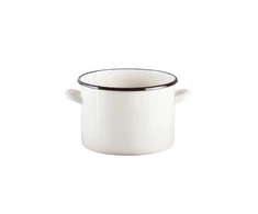 Tradicinis kreminis emaliuotas puodas Elo-Pol 3,8 L 18 cm