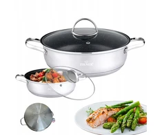 Tradicinis plieno puodas Zilner PREMIUM 28CM / 6,5 l MARMURO DANGA