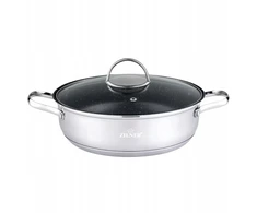 Tradicinis puodas 28 cm Zilner 6,0 l plieninė nelipni danga ZL-7405