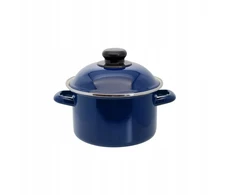 Tradicinis puodas ELO Royalblau MAŽAS 16cm 1,8L emaliuotas BE nikelio