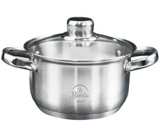 Tradicinis puodas su stikliniu dangteliu La Bonita 1,9L Indukcija 16 cm Sidabras