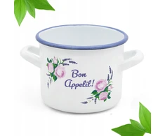 Tragar Tradicinis emaliuotas plieno puodas 14 cm KITCHEN CLASSIC BON APPETIT
