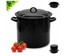 Tragar Tradicinis emaliuotas plieno puodas su marmuriniu virtuvės dangčiu, 32 cm