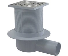Alcadrain Trapas ALCAPLAST APV31, su NP grot., 105 x 105 mm, DN50, horizontalus