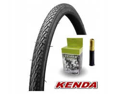 Trekking dviračio padanga 700x42c KENDA EUROTREK + TUBE AV automobilio vožtuvas