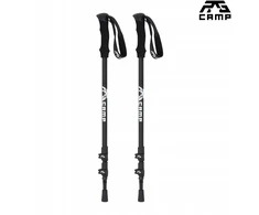 TREKKING POLES sulankstomos šiaurietiško ėjimo lazdos, skirtos žygiams po kalnus RG CAMP