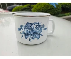 Trendydom Emalinis puodelis 12 cm rožės