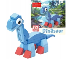 Trifox Blocks 35 el dinozaurų kaladėlių kaladėlės vaikams dinozauras Brontosaurus 0002