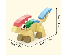 Trifox Blokai 36 el dinozauras iš blokelių blokeliai vaikams dinozauras Parasaurolophus 01