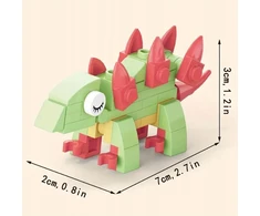 Trifox Blokai 43 el dinozauras iš blokelių kaladėlės vaikams dinozauras Stegosaurus 00008