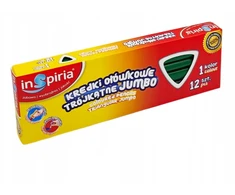 Trigoninės Jumbo kreidelės Inspiria, 12 vnt., tamsiai žalios