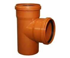 InstalPlast Trijų krypčių jungtis PVC 110 mm 90° Ruda