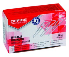 Office Products Sąvaržėlės trikampės 28mm,100vnt,OFFp