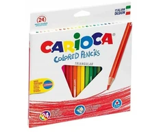 Trikampiai pieštukai 24 spalvų Carioca