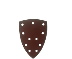 Trikampis šlifavimo lapelis, 100 x 150 mm, P80, 11 skylių