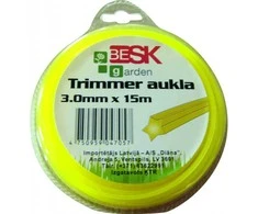 Besk Trimmerio valas Žvaigždės formos 1.6mm x 15m