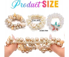 TRINTUKAS 3 VIENŲ PEARLS SHELL STAR FLEXIBLE ELEGANT, PATOGUS RINKINYS