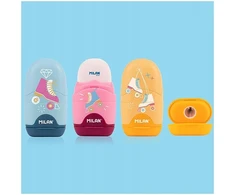Trintukas Milan Capsule Roller, su apsauginiu dėklu ir drožtuku