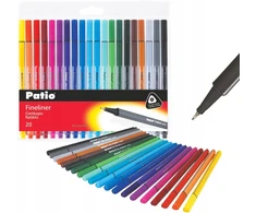 Trio Fineliner Patio trikampiai pieštukai 20 spalvų
