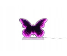 Trio Leuchten RL PAPILLON kinkiet motyl LED 2W rožinė-balta USB